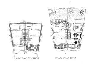 Villette bifamiliari in costruzione – S. Teresa di Riva Zona Panoramica p. interrato e 1° piano